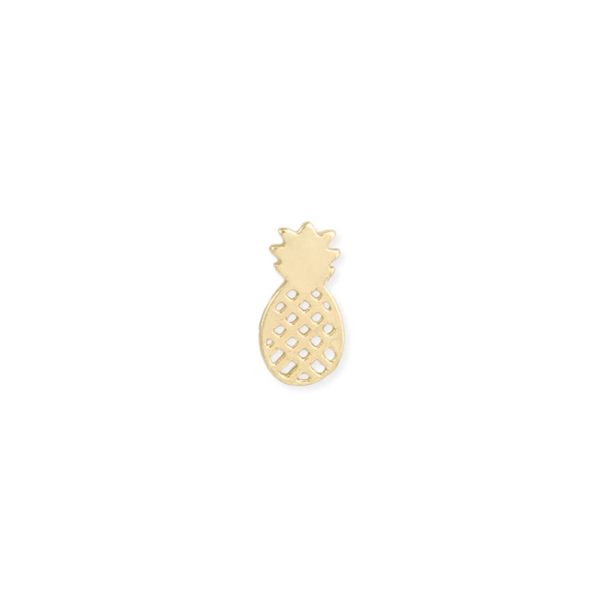 Tiki Time Gold Pineapple Post Earrings