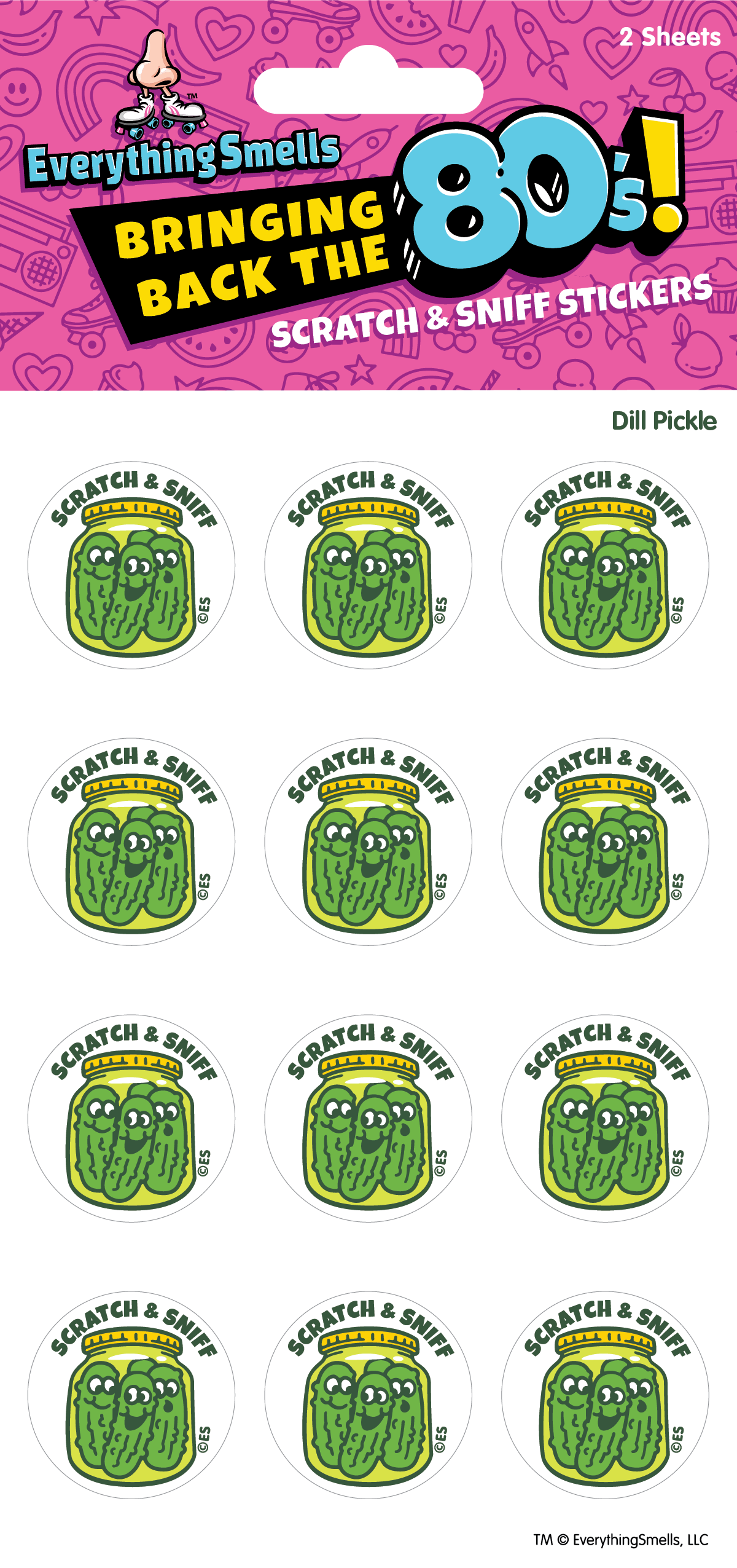 Dill Pickles Scratch & Sniff Stickers