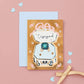 Vintage Engagement Card
