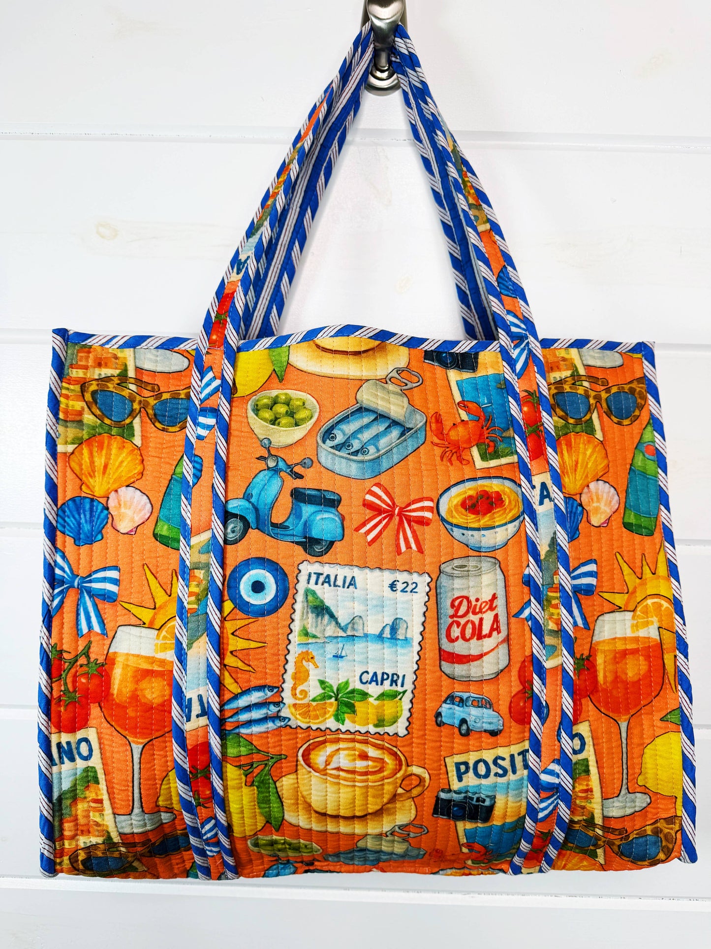 Orange Italian Getaway Tote Bag