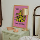 Today I Will Not Panic Art Print Pink 11 x 14