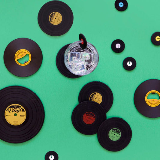 Vinyl Record Coasters by Balvi