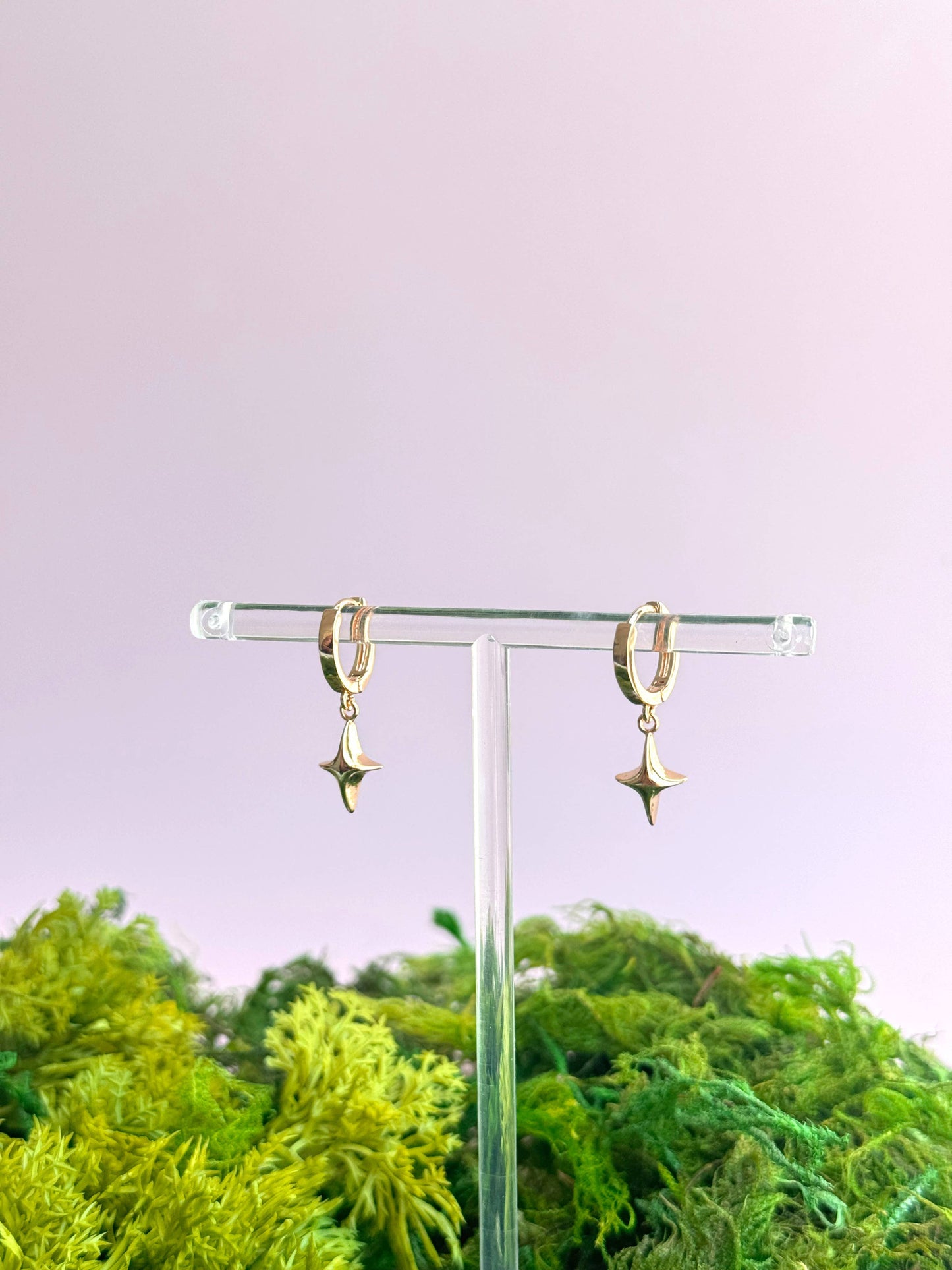 Selene Star Huggies Earrings