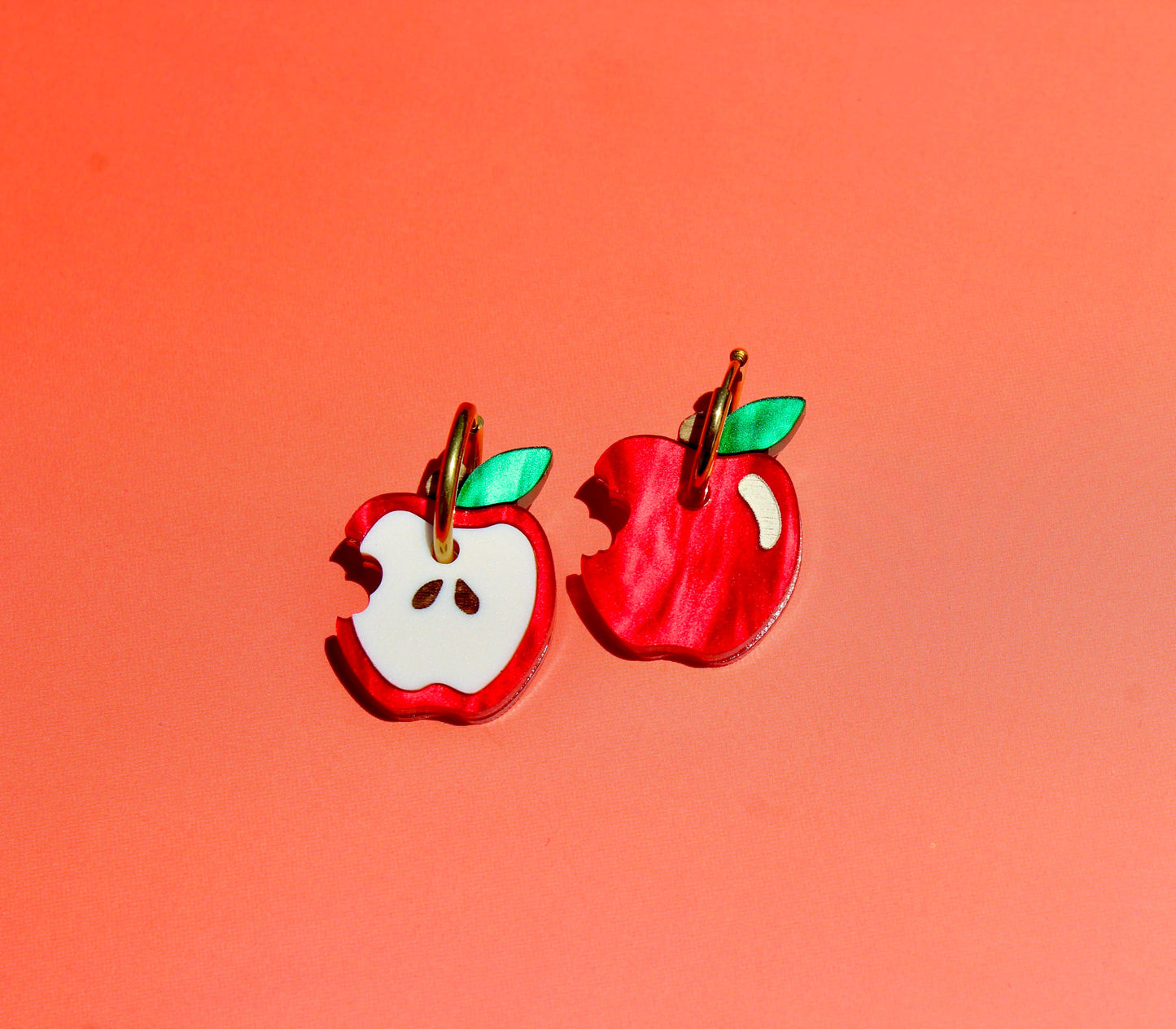 Little Apples Acrylic Earrings