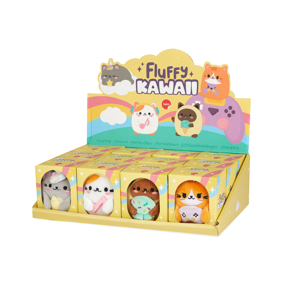Fluffy Kawaii Key Rings