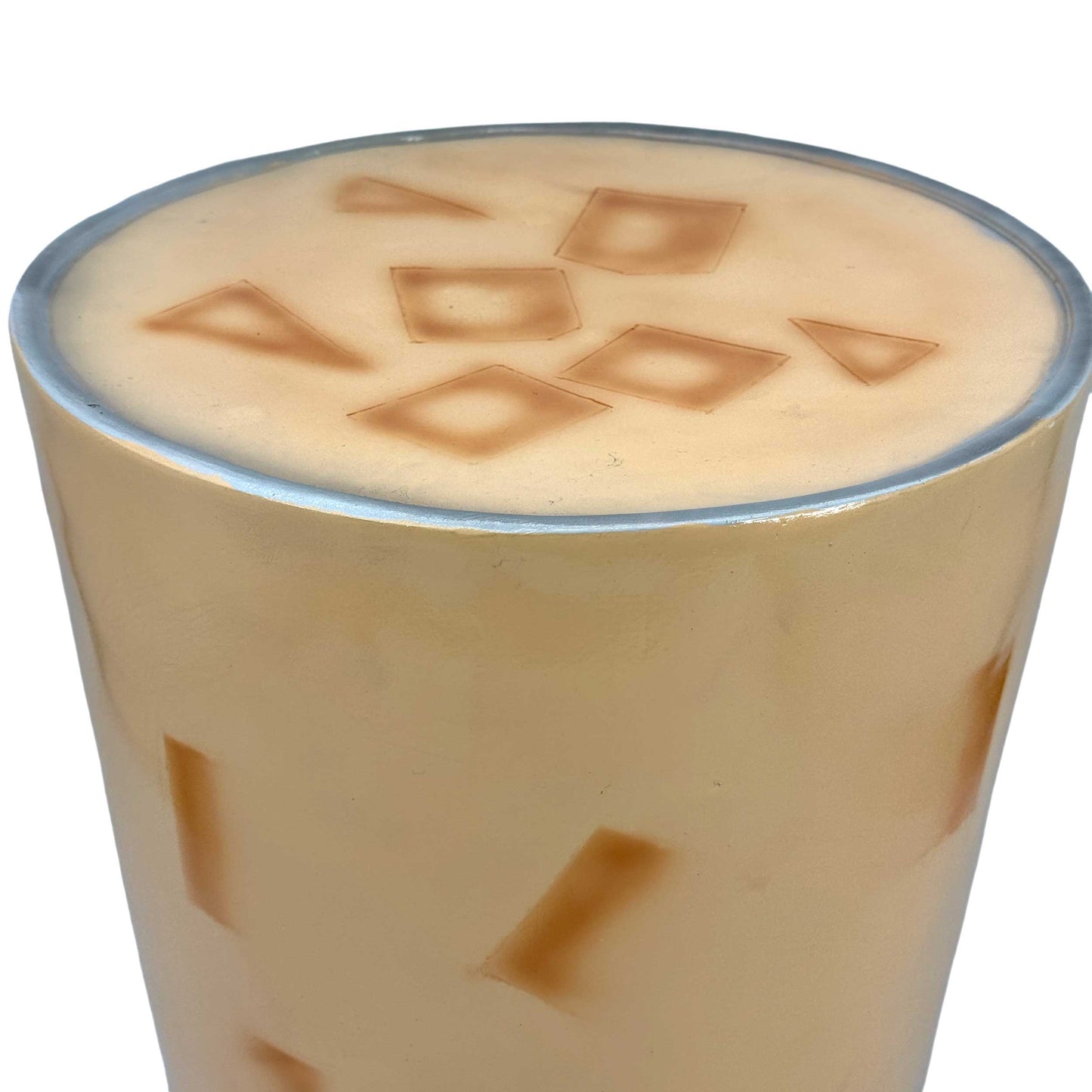 Boba Milk Tea Stool Polyresin Side Table 18"