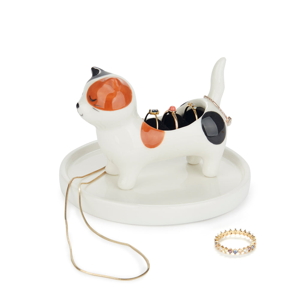 Kitty Calico Ring Holder