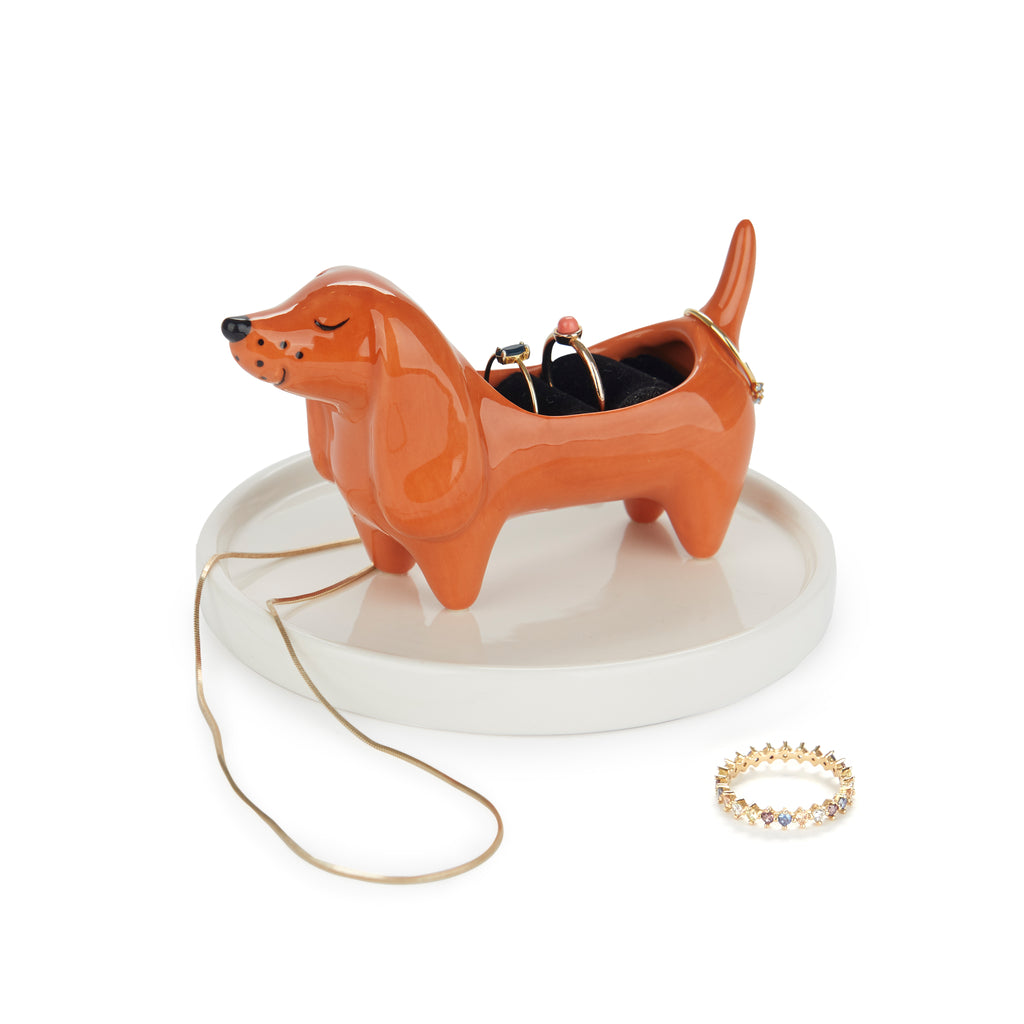 Teckel Dog Ring Holder