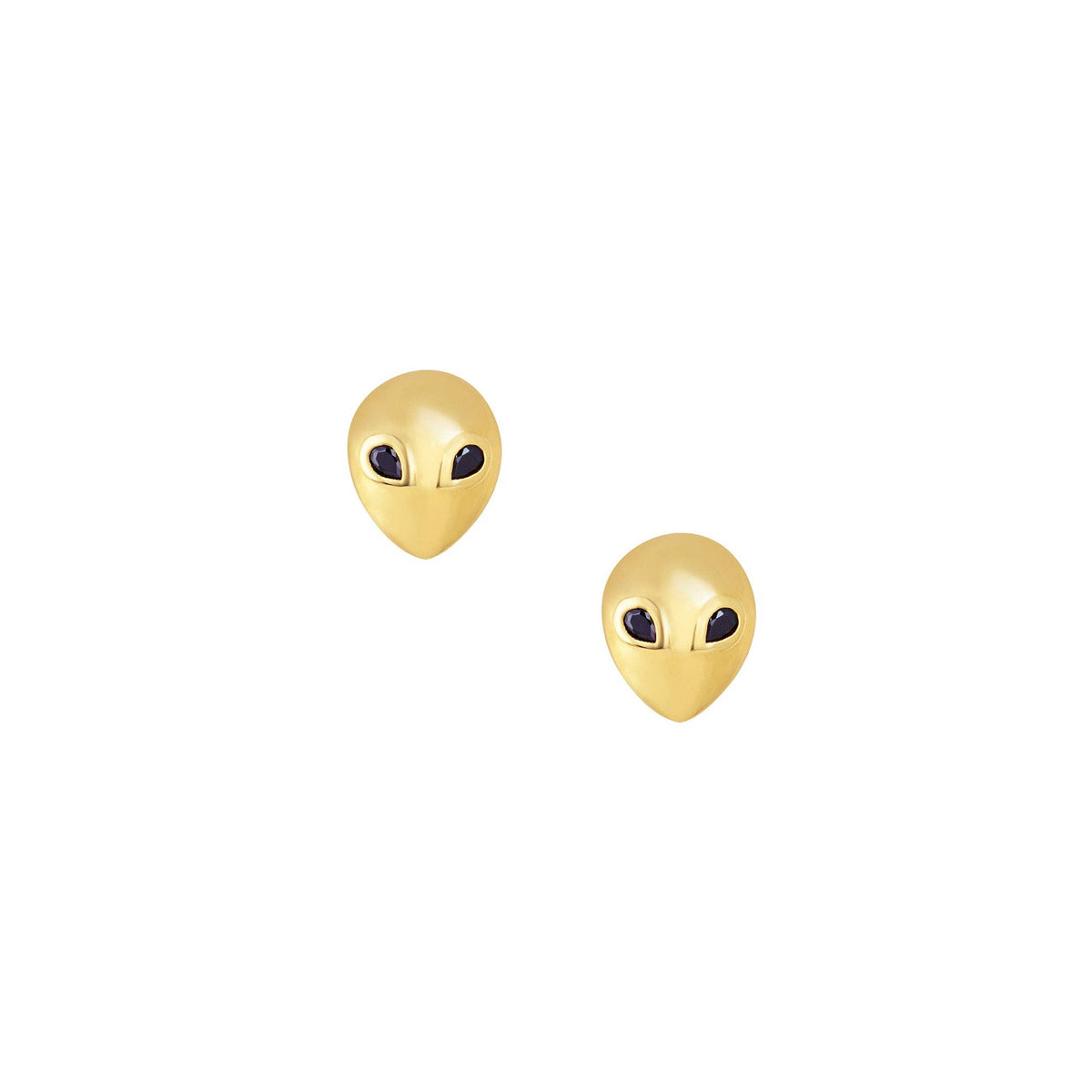 Alien Studs: 18K Gold Plated