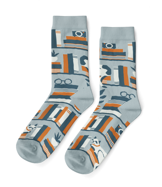 Bookshelf Small Crew Socks