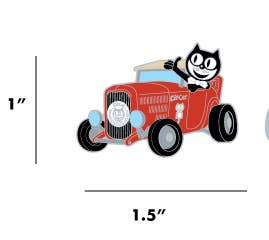 Kit-Cat Roadster Lapel Pin - Red