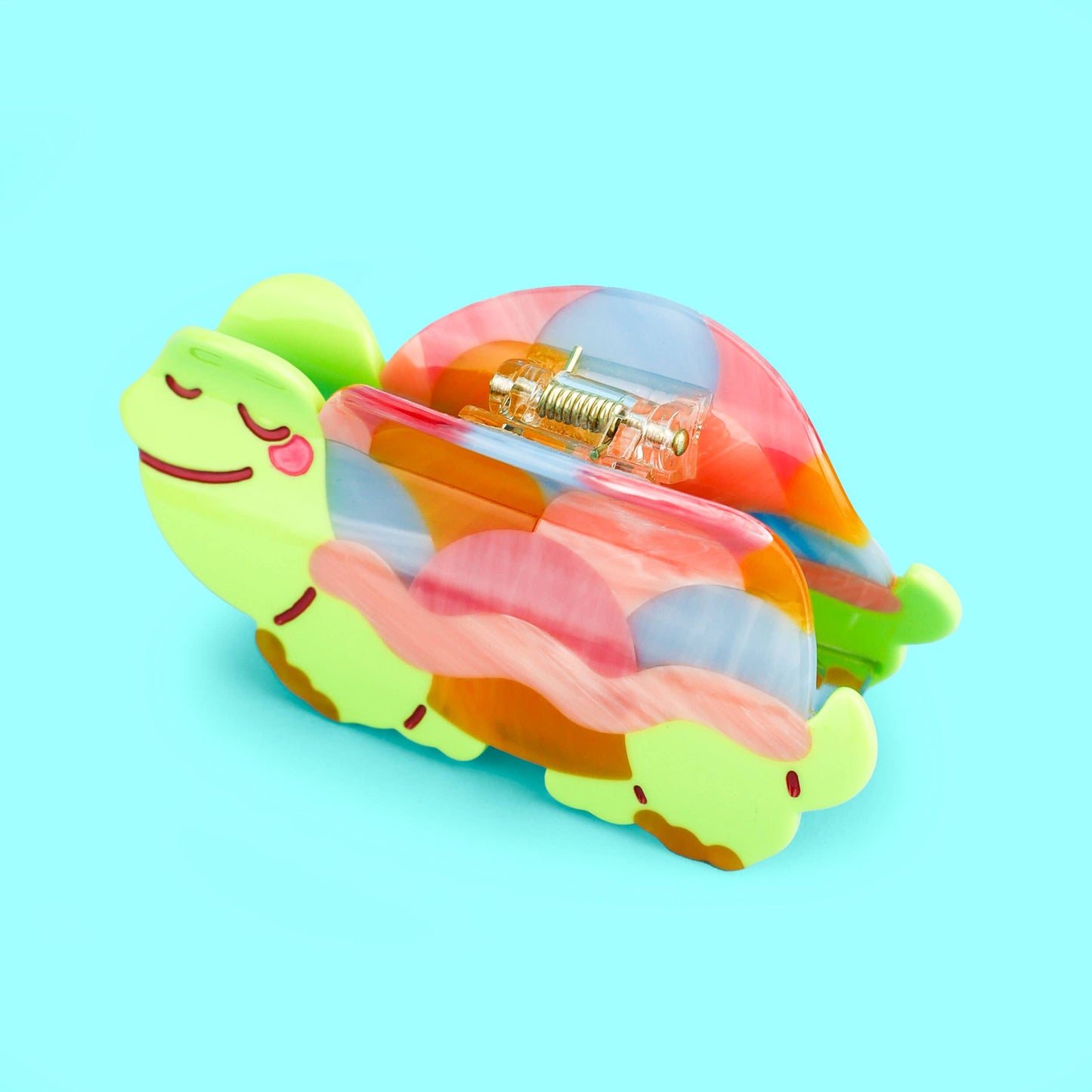 Colorful Turtle Hair Claw