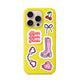 Pop Girl Pink Yellow Sticker Sheet