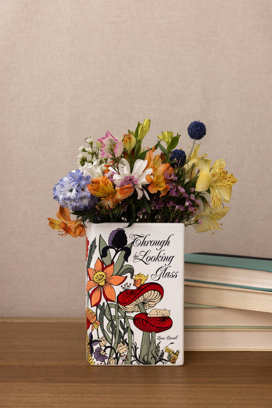 Through the Looking Glass Book Vase