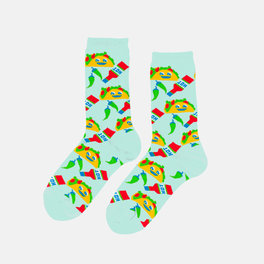 Taco - Small Crew Socks - Foodie Gift