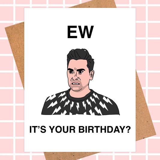 David Rose Schitt's Creek Birthday Card