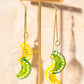 Lemon Lime Earrings - 18K Gold Plated