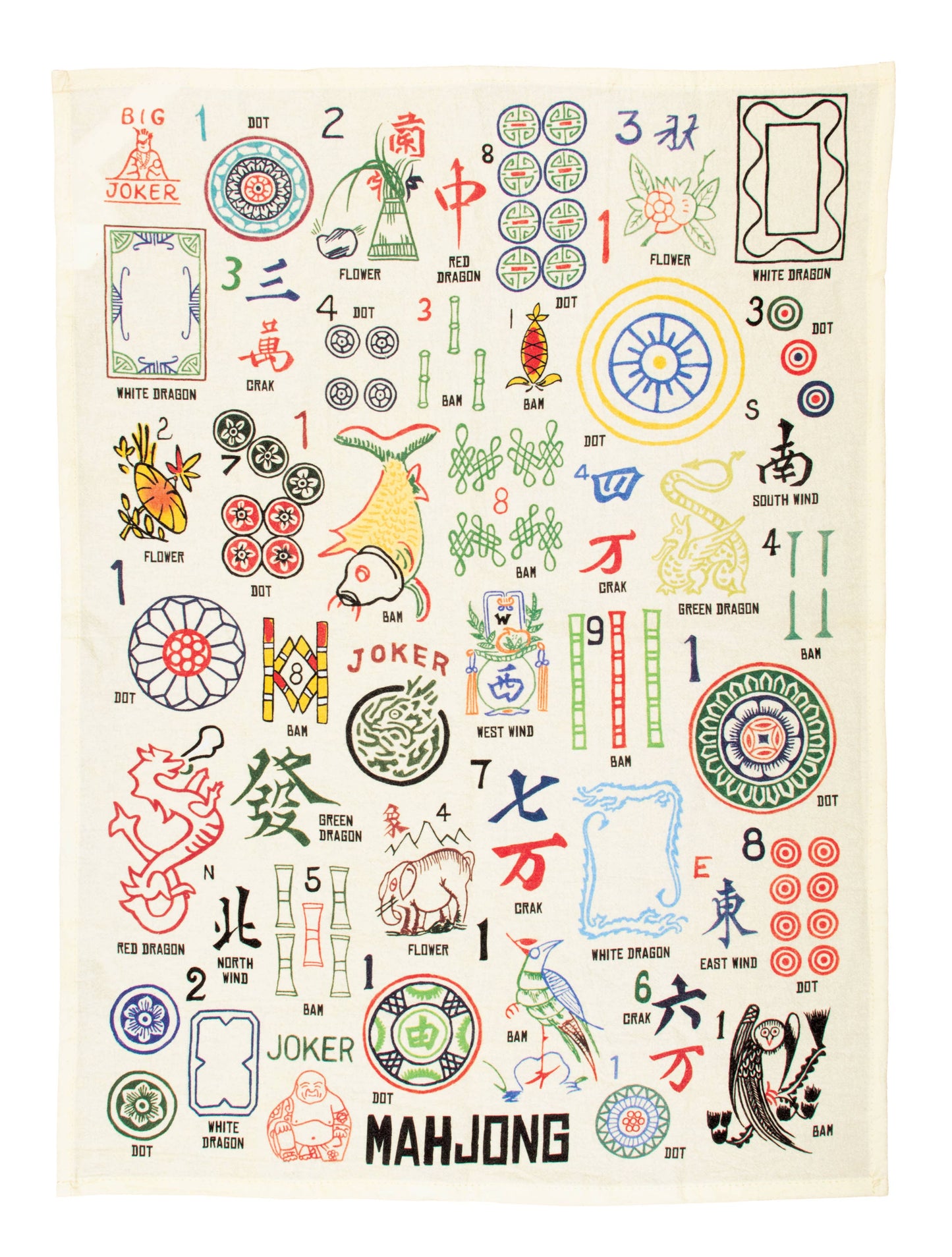 Mahjong Dish Towel