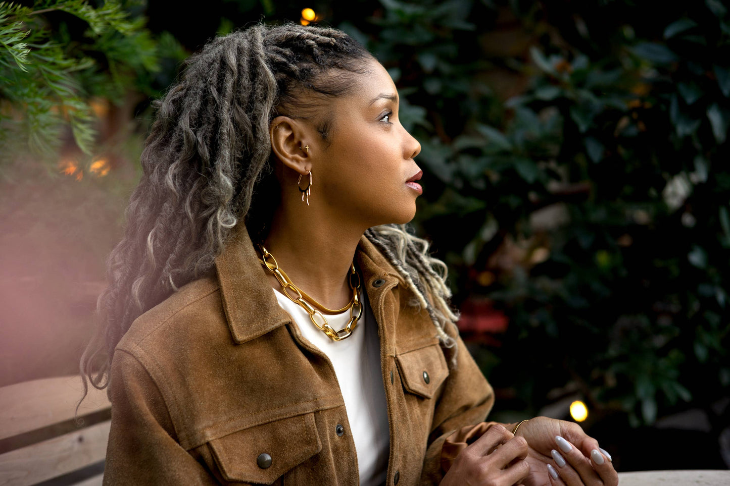 Rain Hoops: Gold Plated
