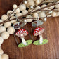 Mushroom Jar Dangle Earrings