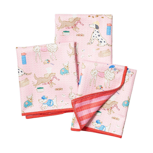 Rose Canine Caper Mighty Mini Towel (Set of 3)