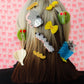 Mini Stuffed Olive Hair Claw