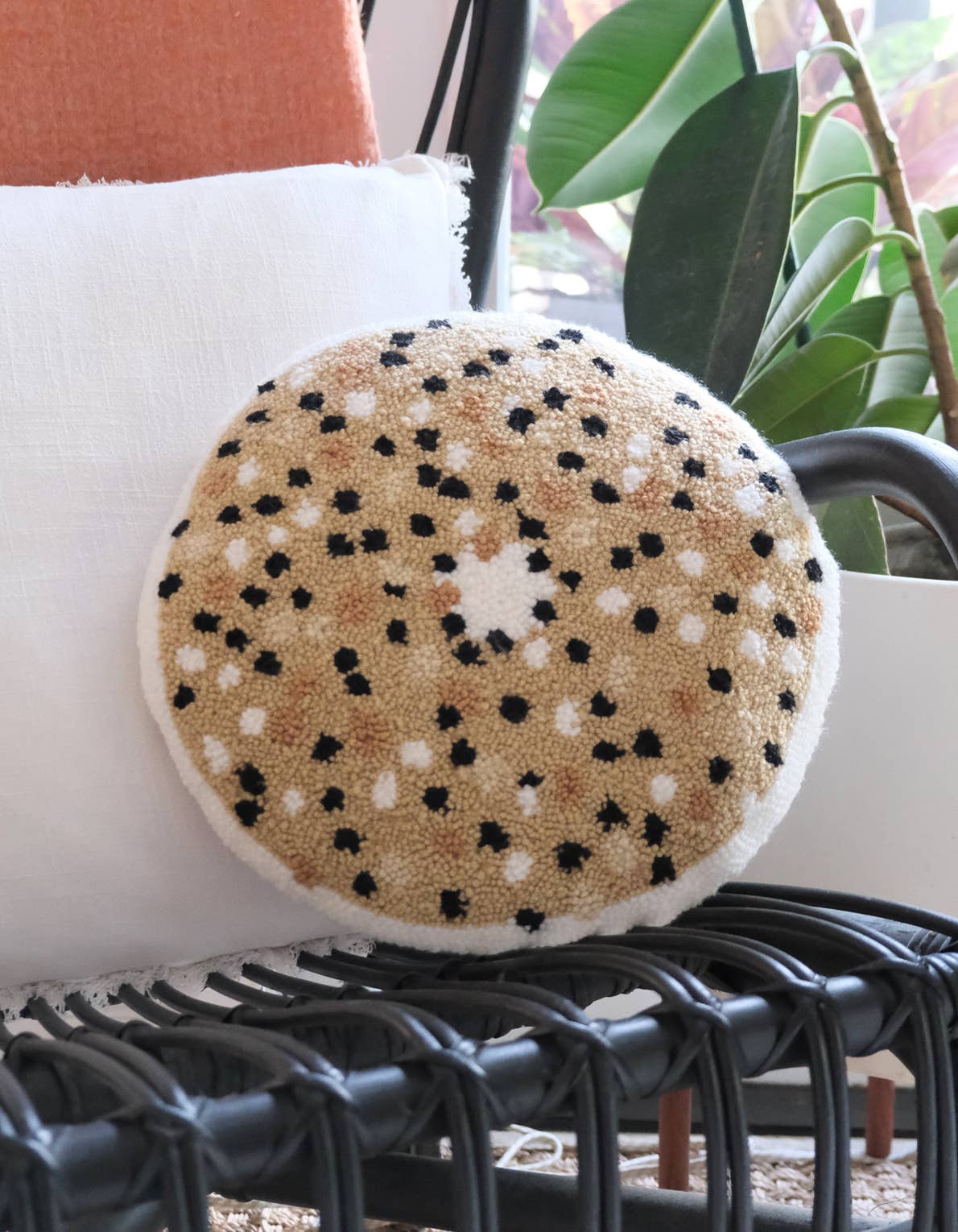 Everything Bagel Throw Pillow