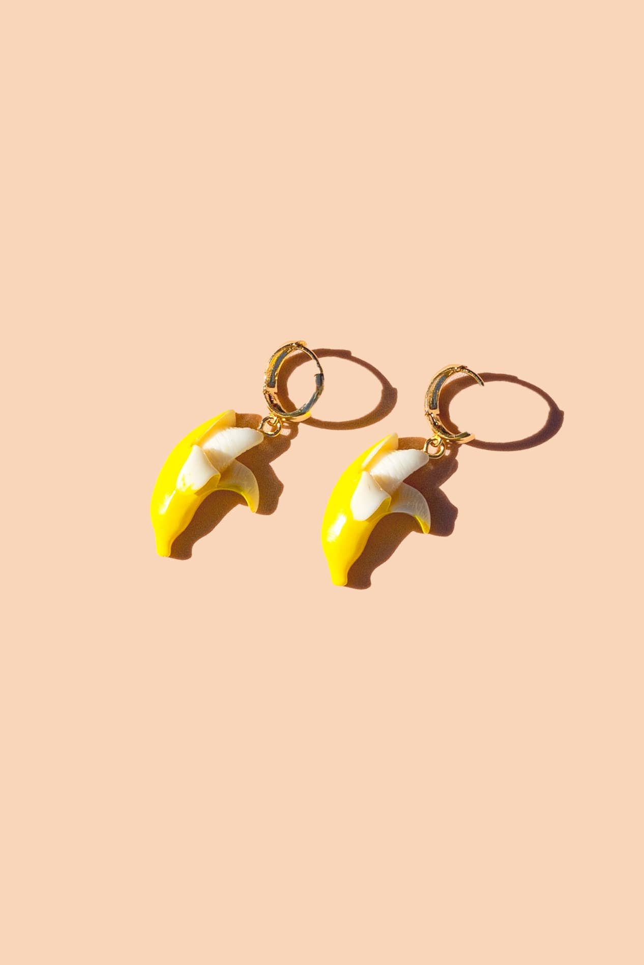 18k Gold Plated Banana Earrings