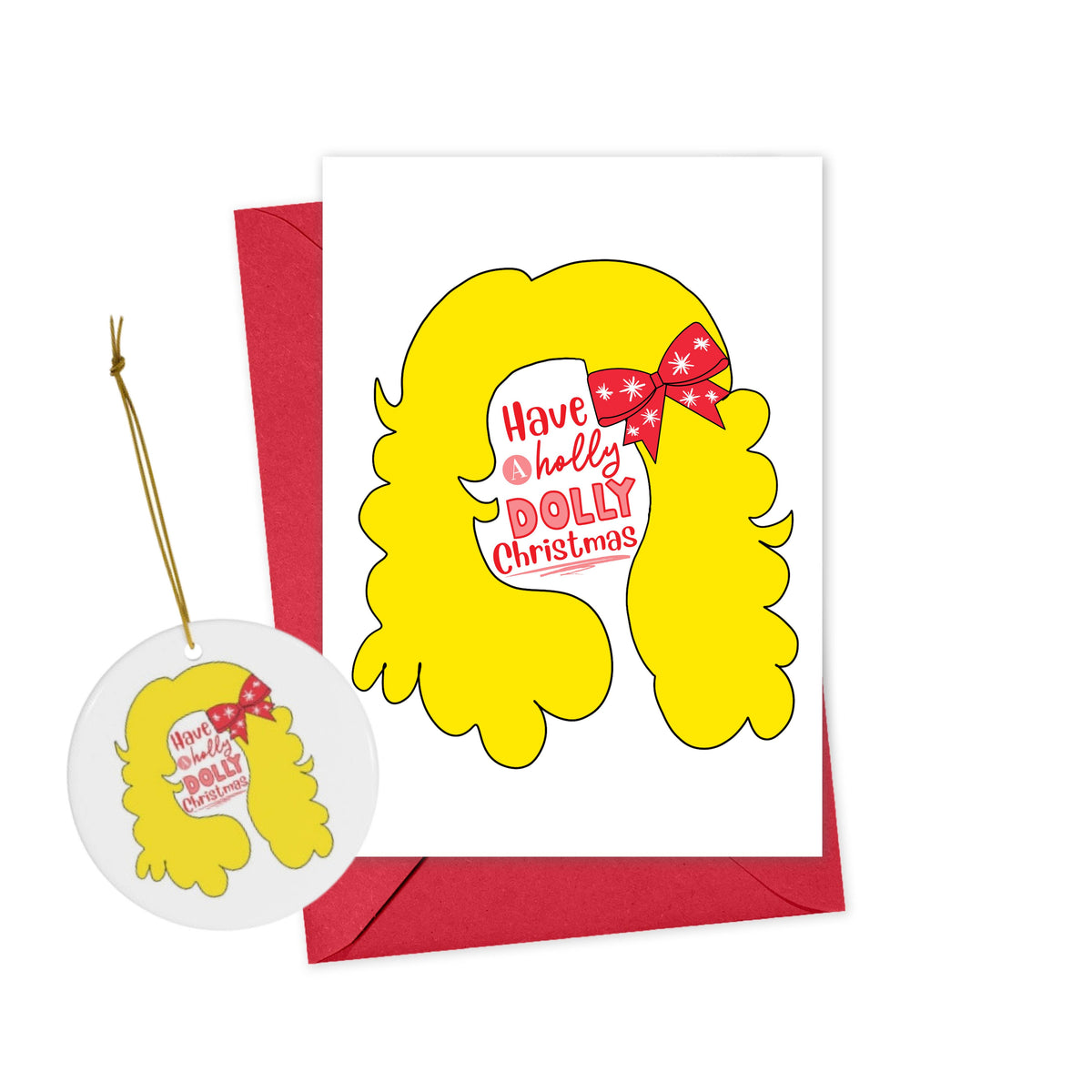 Have a Holly Dolly Christmas Card