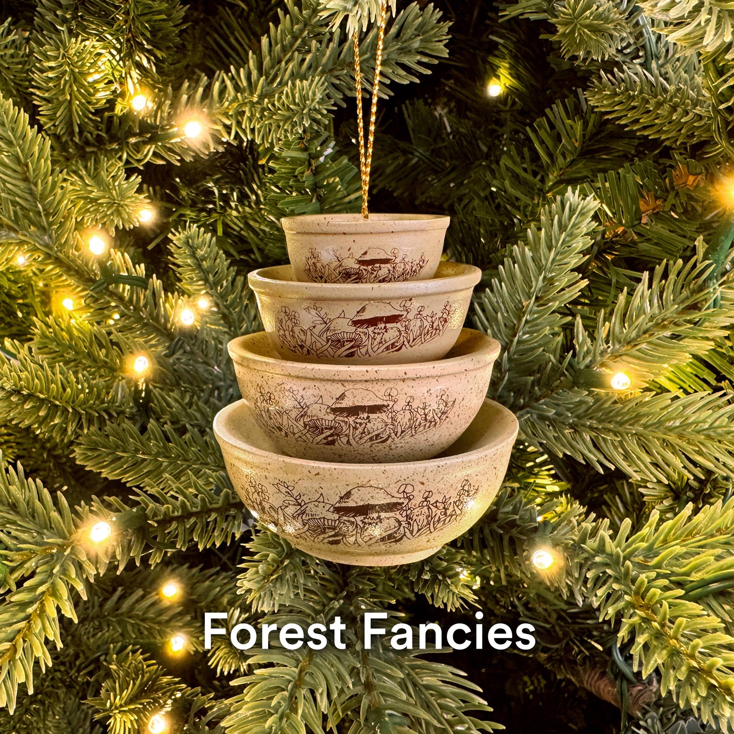 Mini Pyrex-Inspired Bowl Ornament | Retro Christmas Decor: Gooseberry