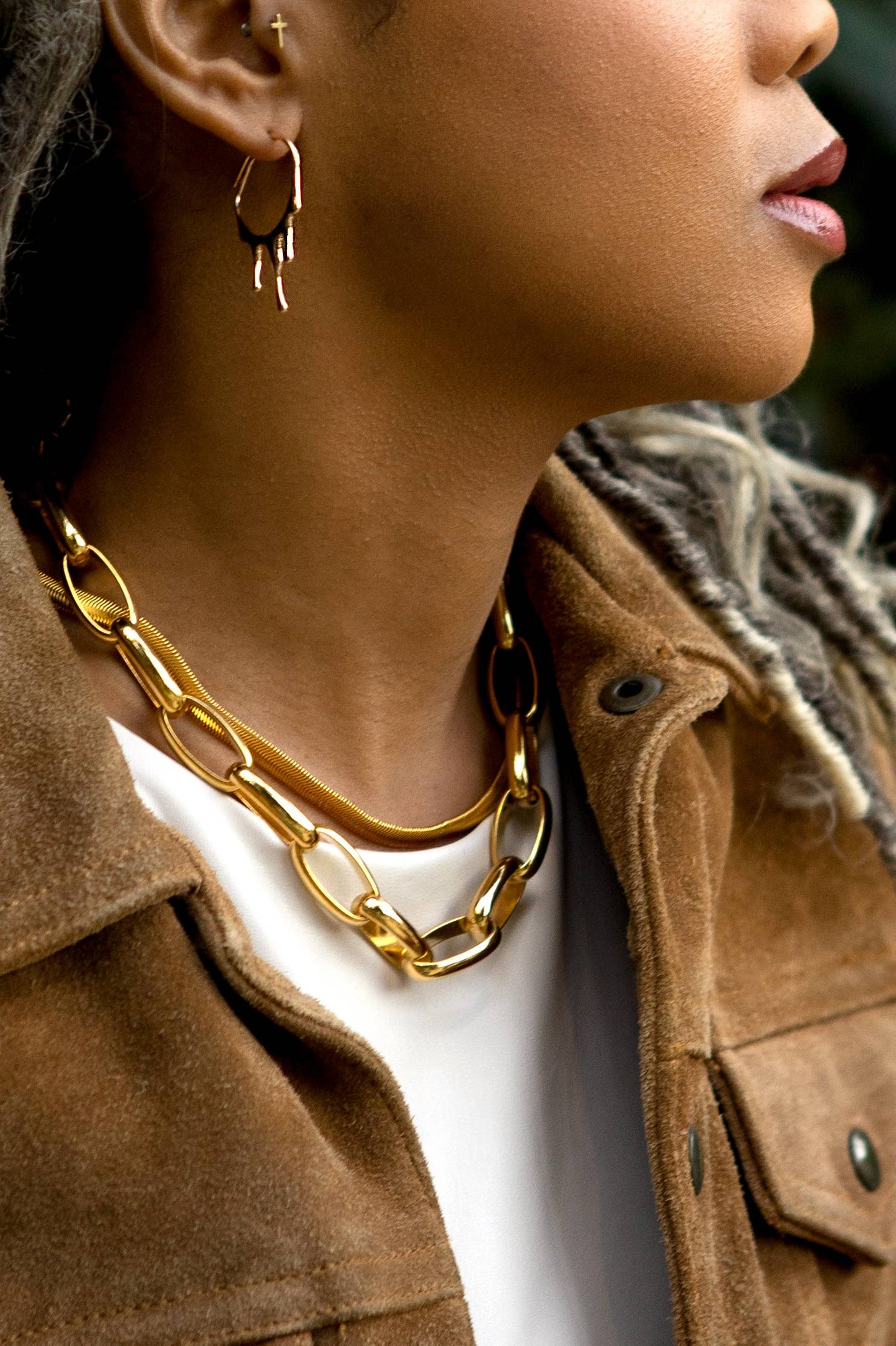 Rain Hoops: Gold Plated