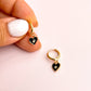 Black Heart Celestial Gold Huggies