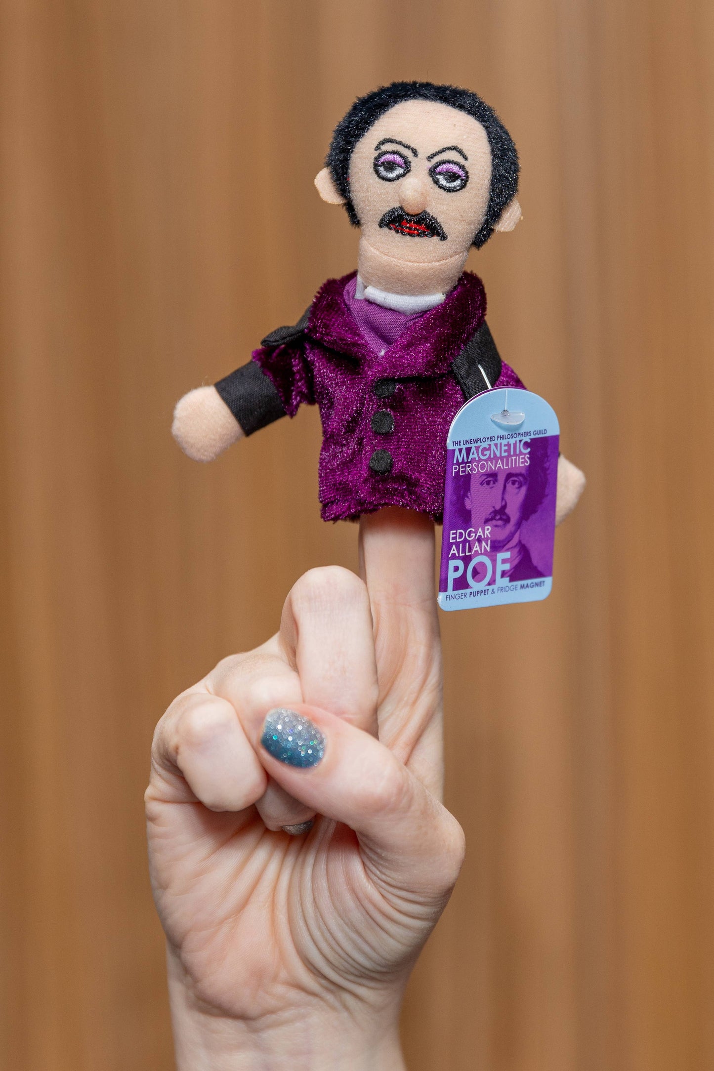 Edgar Allan Poe Finger Puppet