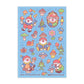 Mushrooms and Clowns Woodland Stationery Sticker Sheet
