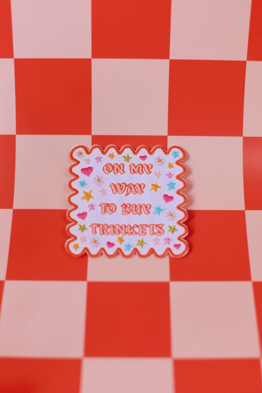 On My Way To Buy Trinkets Iron-On Embroidered Patch