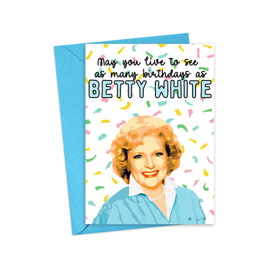 Betty White Pop Culture Birthday Card