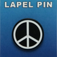Enamel Pin - Peace Sign - Black And White