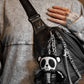 Grumpy Bones Bear Plush Keychain