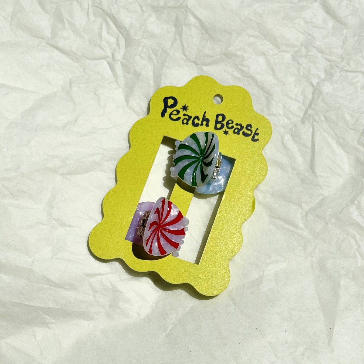 Mint Candy Mini Hair Claw Set