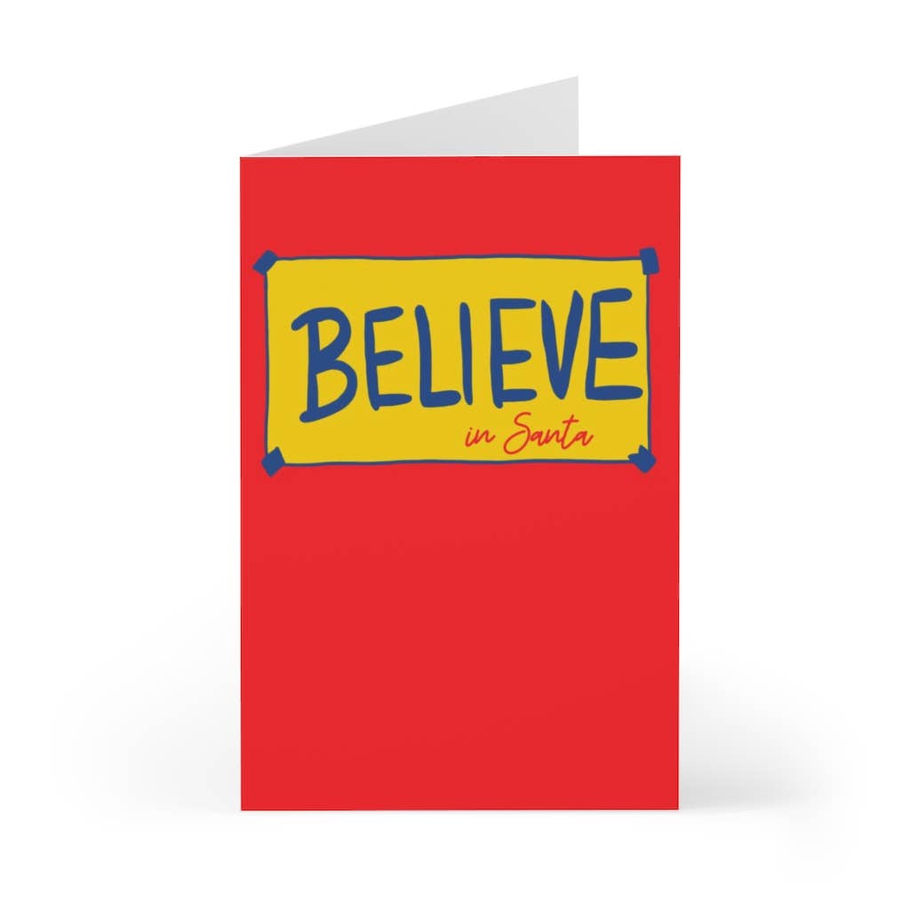 Believe in Santa Christmas Card