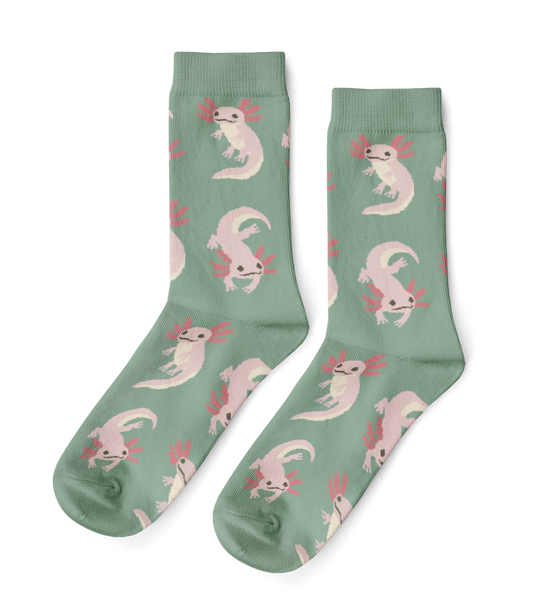 Axolotl - Small Crew Socks