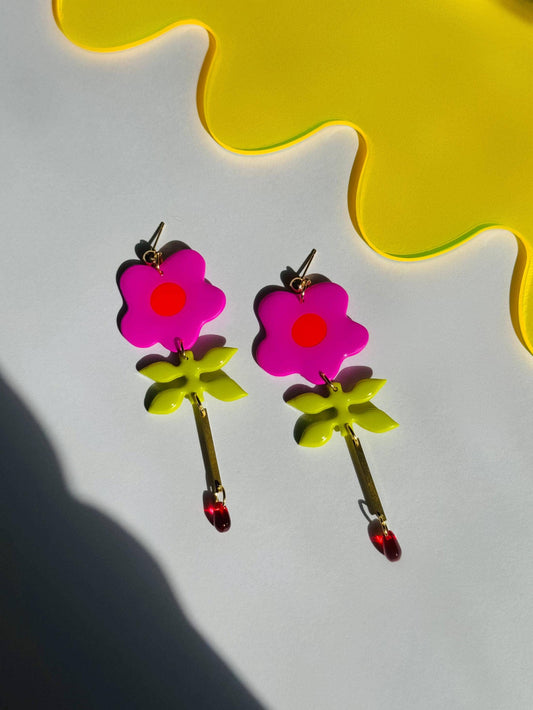 Flower Droplets Earrings