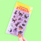 Black Kitty Pumpkin Glitter Sticker Sheet