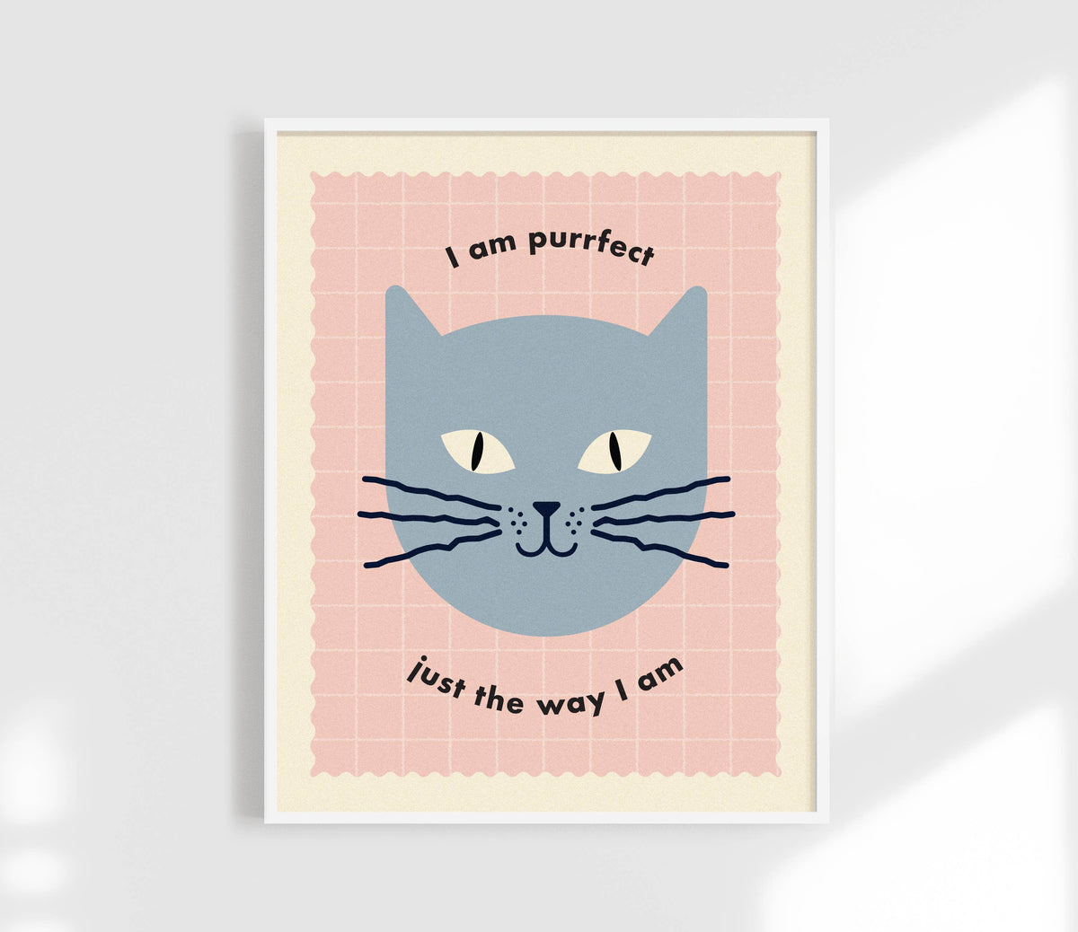 Perfect Just The Way I am Print -Kids Affirmation Art: Yellow / 11 x 14