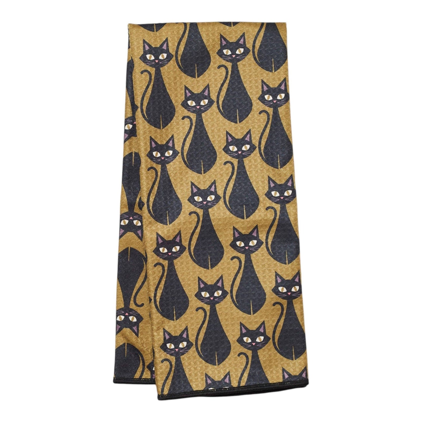 Black Cat Anywhere Towel Reversible