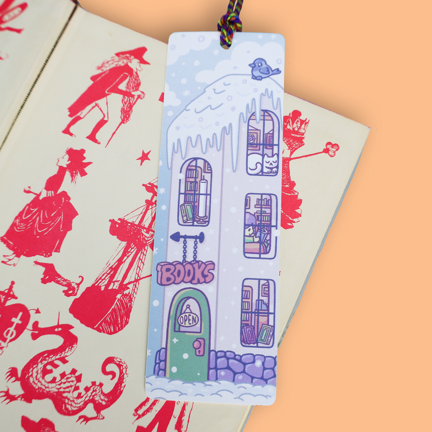 Snowy Bookshop Bookmark