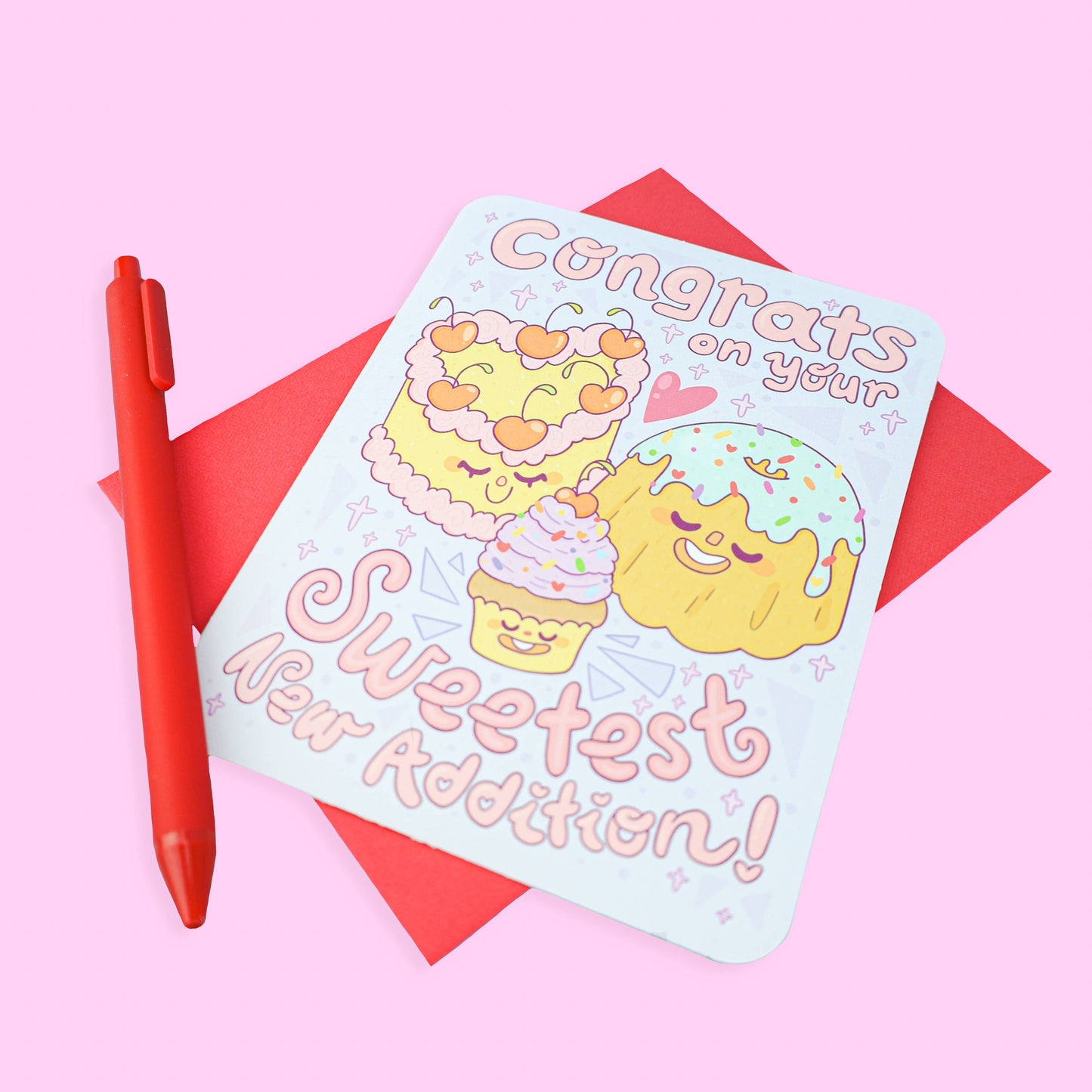 Congrats Sweets Baby Shower Greeting Card