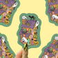 Haunted Bookstore Reading Ghosts Vinyl Sticker