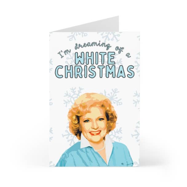 Betty White Christmas Card Funny Holiday Greeting Card