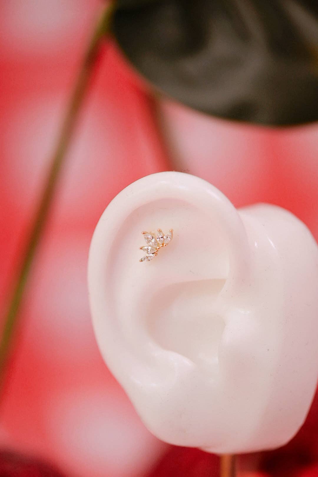 Crown Jewel Flatback Stud